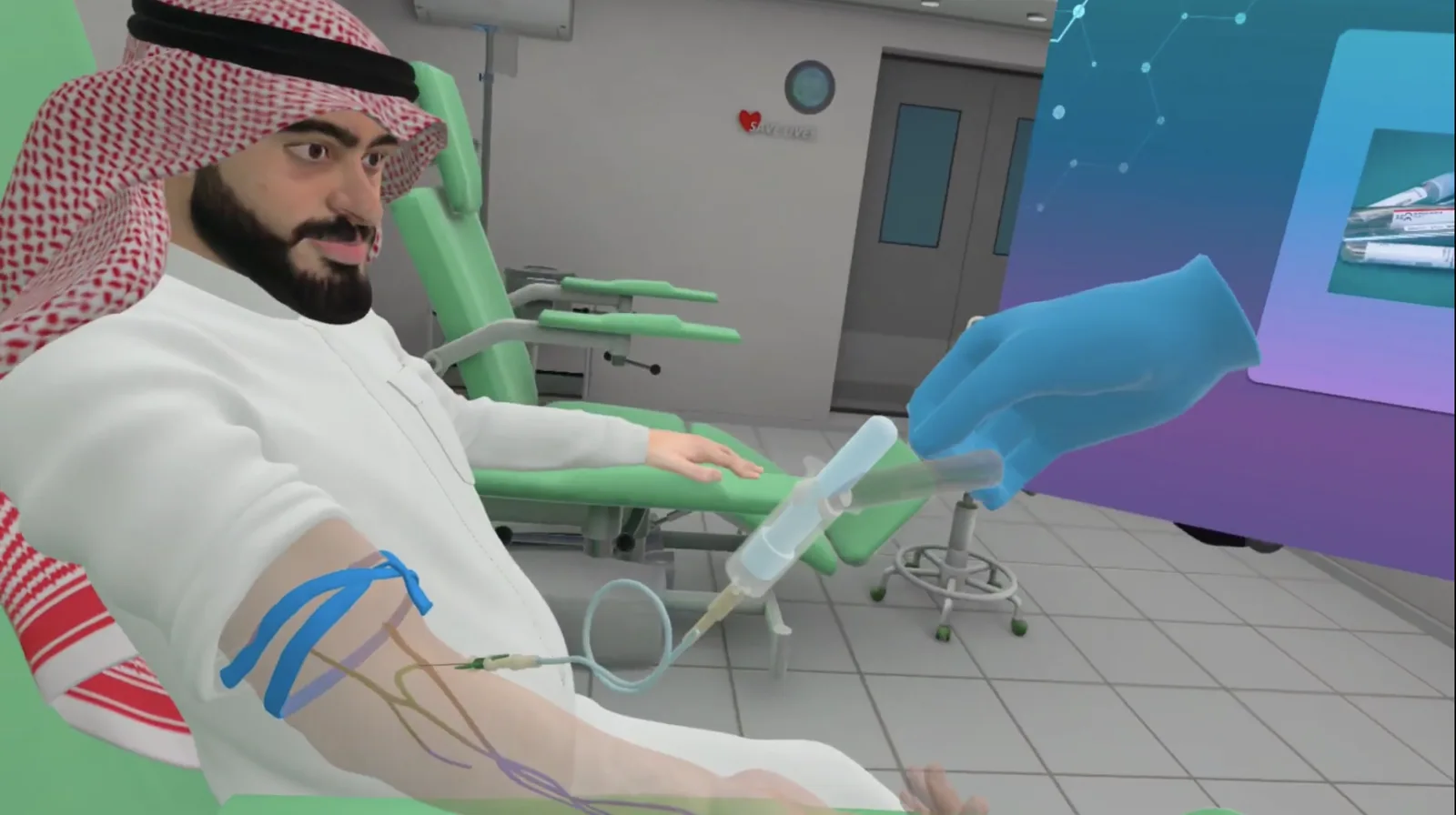 من داخل تجربة سحب الدم في المستشفى التعليمي الغامر